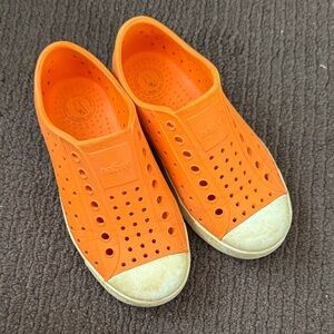 Native Kids Orange Slip-On Perforated Water Shoes
